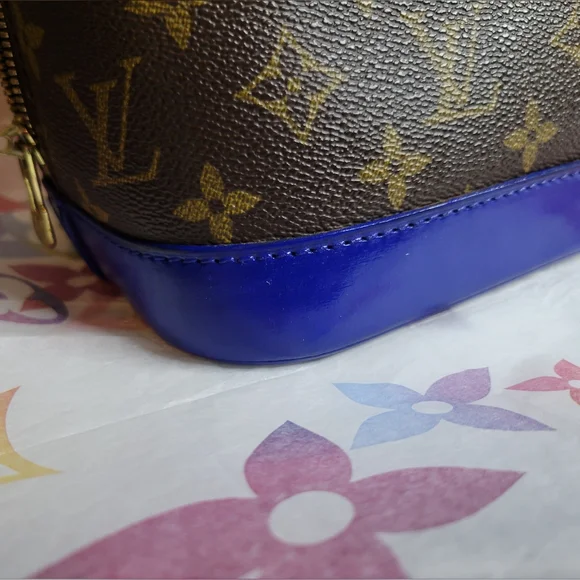 Authentic Vintage Louis Vuitton Alma PM VI0989, Very Good Condition, Cobalt Blue - Picture 12 of 16